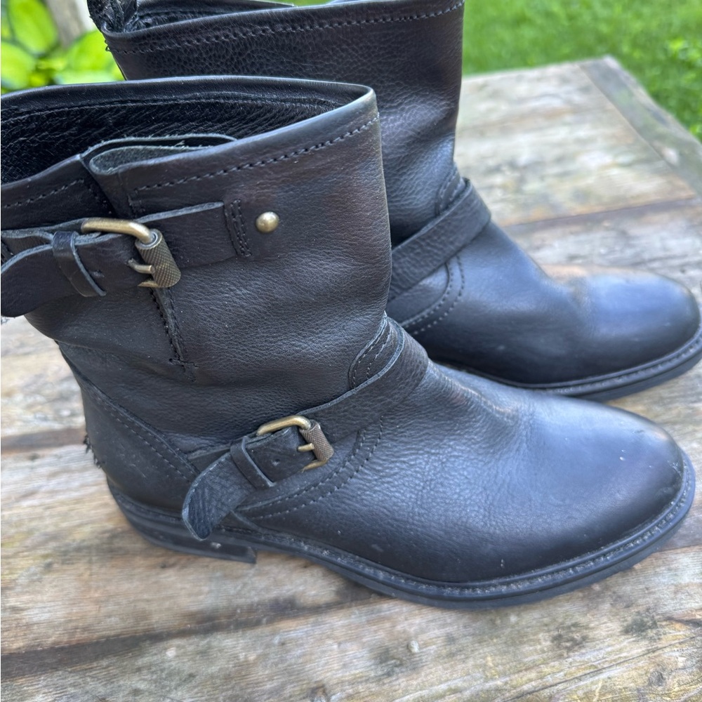 J. Crew Black Leather Ankle Boots - US 7.5